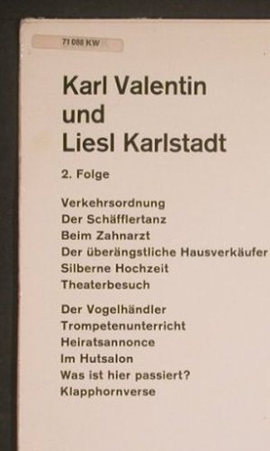 Valentin,Karl & Liesl Karlstadt: Same, Folge 2, m-/vg+, Ariola-Athena(71 088 KW), D, Mono,  - LP - F6081 - 5,50 Euro