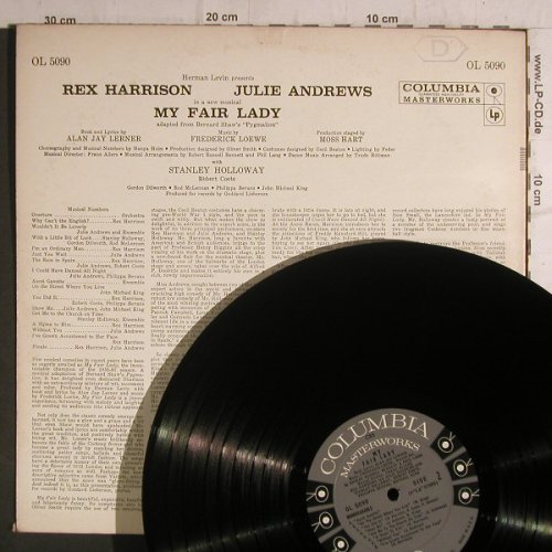 My Fair Lady: Rex Harrison, Julie Andrews(Mono), Columbia Masterwork(OL 5090), US, vg+/m-,  - LP - F6874 - 6,00 Euro