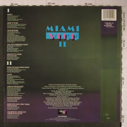Miami Vice II: New Music From,11 Tr., MCA(254 445-1), D, 1986 - LP - F7880 - 4,00 Euro