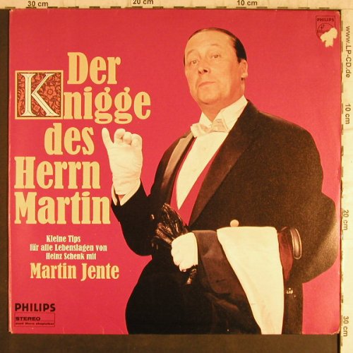 Jente,Martin - Heinz Schenk: Der Knigge des Herrn Martin, m-/vg+, Philips(841 813 PSY), D,  - LP - F9292 - 5,00 Euro