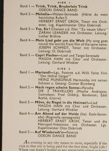 V.A.An Evening in Berlin: H.E.Groh, Z.Leander,J.Schmidt.., Parlophone(PMD 1036), UK,  - 10inch - H193 - 9,00 Euro