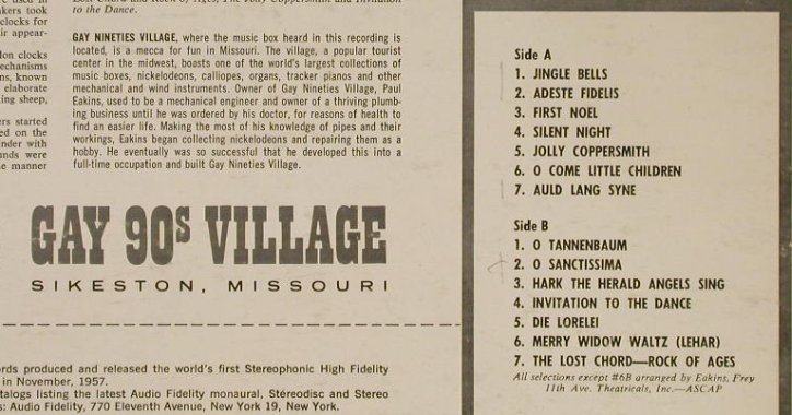 V.A.Christmas Music Box Favorites: Paul Eakins Gay 90's Village Coll., Audio Fidelity(AFSD 5982), US,vg+/vg+,  - LP - H2117 - 4,00 Euro