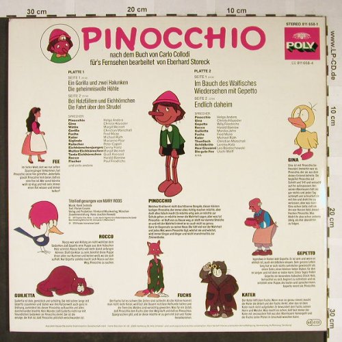 Pinocchio: Folge 9+10, Foc, Poly(811 658-1), D, 1978 - 2LP - H2273 - 7,50 Euro