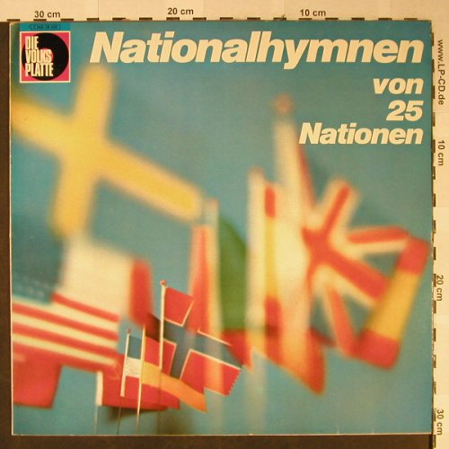 Stabsmusikchor der Bundeswehr,Bonn: Nationalhymnen von 25 Nationen, Volksplatte(C 048-28 633), D,  - LP - H2388 - 5,50 Euro