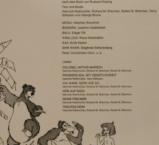 Dschungel Buch: mit Walter Giller, Foc, No Poster, Disneyland(STMA 9606), D, Ri, 1967 - LP - H2843 - 9,00 Euro