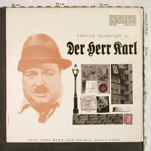 Qualtinger,Helmut: Der Herr Karl, Preiser(PR 3001), A,  - LP - H3342 - 9,00 Euro