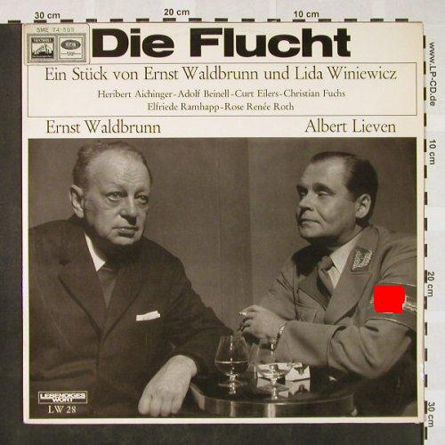 Die Flucht: von Ernst Waldbrunn,Lida Winiewicz, Lebendiges Wort(LW 28), A, vg+/m, 1965 - LP - H4153 - 9,00 Euro