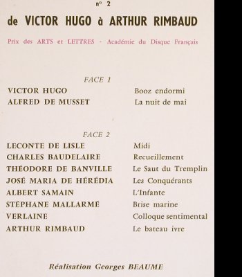 Philipe,Gerard  avec Maria Casares: Villon,Moliere,Hugo,Rimbaud(french), Festival, Ri(FLD 166-186), F, vg+/vg+, 1959 - 2LP - H6624 - 6,00 Euro