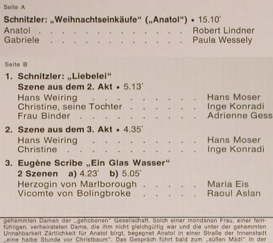 V.A.Die grosse Szene 3: Arthur Schnitzler,Eugene Scribe, Amadeo(AVRS 13905), D,  - LP - H7845 - 5,00 Euro