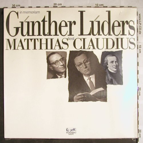 Lüders,Günther: Liest Matthias Claudius, FS-New, Eurodisc,Hülle gewellt(88 902 XAW), D,  - LP - H8700 - 7,50 Euro