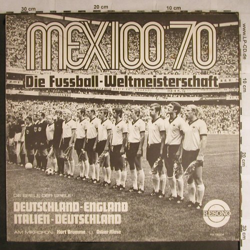 Mexico 70 WM: Deutschland-England,Italien-Deutsch, Resono(RS 13004), D,  - LP - H8828 - 6,00 Euro