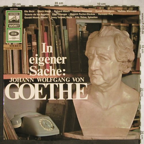 Goethe,J.W.von: In eigener Sache, vg+/vg+, Electrola Wort(SME 83 892), D,  - LP - H9130 - 5,00 Euro