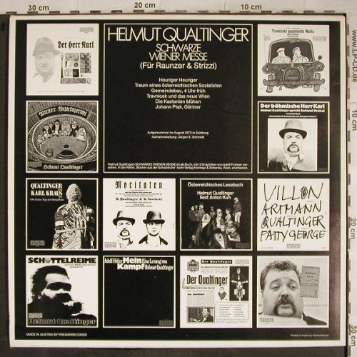 Qualtinger,Helmut: Schwarze Wiener Messe, Preiser Records(SPR 3237), A, 1973 - LP - H9279 - 12,50 Euro