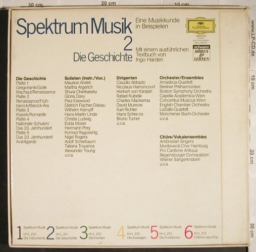 V.A.Spektrum Musik: 2 - Die Geschichte, Box, D.Gr./Schwann(5666 892), D, 1979 - 5LP - H9280 - 25,00 Euro
