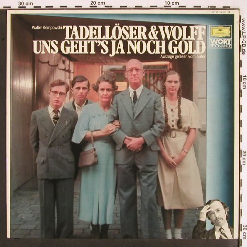Tadellöser&Wolff: Uns geht's ja noch Gold,W.Kempowski, Deutsche Gramophon (2571 114), D, 1975 Typ: LP Best.-Nr.: V2272 Preis: 9,00 Euro