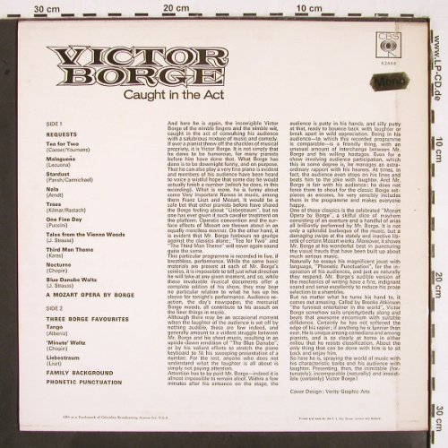 Borge,Victor: Caught In The Act, CBS (CBS 62666), UK, Mono, 1966 Typ: LP Best.-Nr.: V2322 Preis: 6,00 Euro