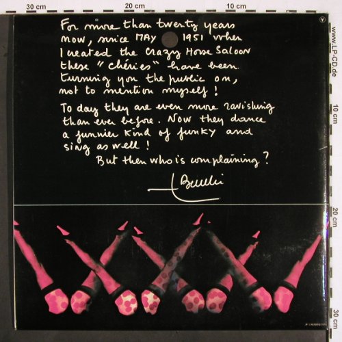 Crazy Horse Saloon - Paris France: now the Crazy Girls sing, Foc, Carabine Music (26700), F, 1974 Typ: LP Best.-Nr.: V2346 Preis: 17,50 Euro