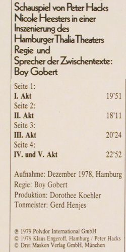 Ein Gespräch im Hause Stein über d.: abwesenden Herrn Goethe, Foc, D.Gr. Literatur(2755 007), D, 1979 - 2LP - V3061 - 9,00 Euro