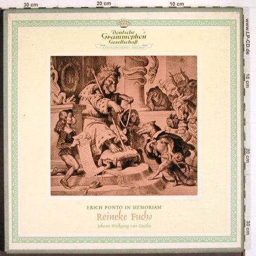 Reineke Fuchs - Goethe:&nbsp;Erich Ponto in Memoriam'58, Box, D.Gr. Literatur (43 009/10 LPMS), D, 1962 Typ:&nbsp;2LP Best.-Nr.:&nbsp;V322 Preis:&nbsp; 9,00 Euro