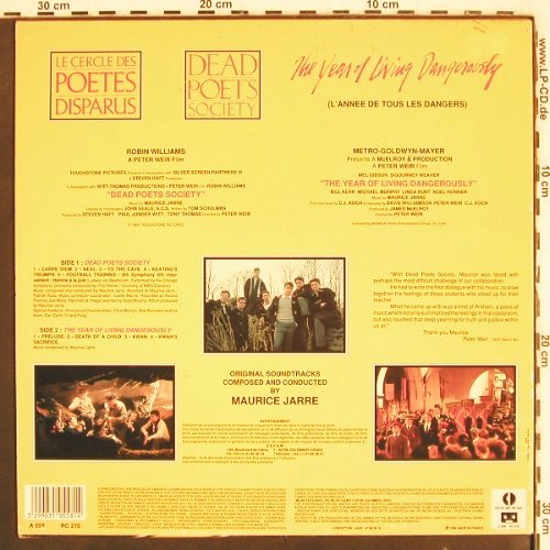 Dead Poets Society: Soundtr.by Maurice Jarre/Peter Weir, Milan (A 558 RC 270), F, 1990 Typ: LP Best.-Nr.: V3802 Preis: 6,00 Euro