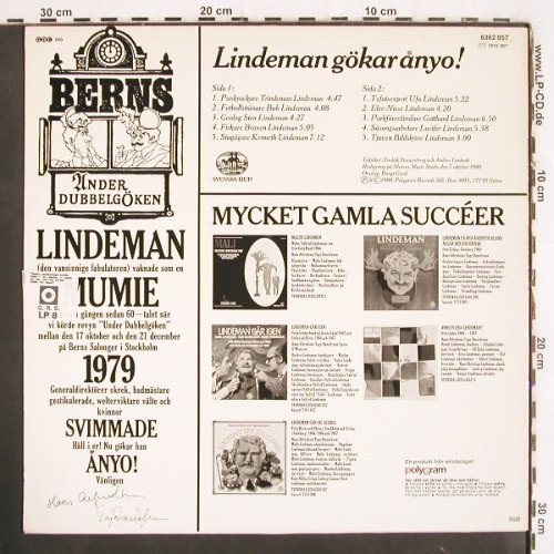 Alfredson,Hans & Tage Danielsson: Lindeman Gökar Anyo!, Svenska Ljud(6362 057), S, 1980 - LP - V4019 - 6,00 Euro
