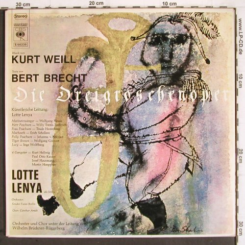 Weill,Kurt / Bertold Brecht:&nbsp;Dreigroschenoper, CBS (S 66239), NL, Foc, 1970 Typ:&nbsp;2LP Best.-Nr.:&nbsp;V509 Preis:&nbsp; 9,00 Euro