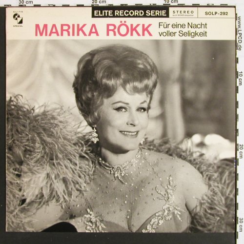 R&ouml;kk,Marika: F&uuml;r eine Nacht voller Seligkeit, Elite (s/w Cover)(SOLP-292), CH,  - LP - V7417 - 6,00 Euro