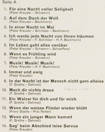 R&ouml;kk,Marika: F&uuml;r eine Nacht voller Seligkeit, Elite (s/w Cover)(SOLP-292), CH,  - LP - V7417 - 6,00 Euro