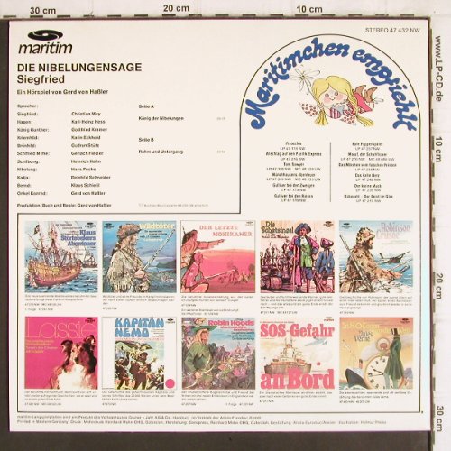 Siegfried:&nbsp;Die Nibelungensage, Maritim (47 432 NW), D, 1976 Typ:&nbsp;LP Best.-Nr.:&nbsp;V883 Preis:&nbsp; 6,00 Euro