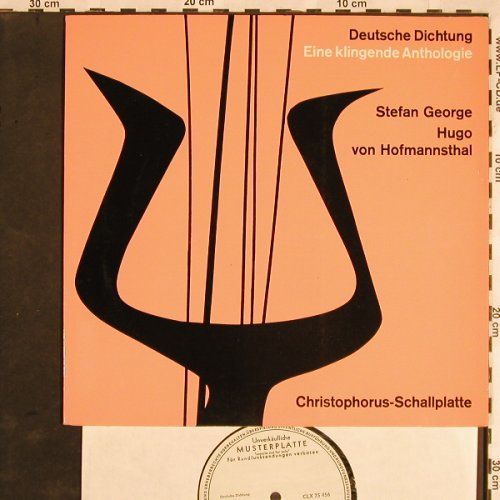 V.A.Deutsche Dichtung: Stefan George,Hugo von Hofmannsthal, Christophorus,Musterpl.(CLX 75 456), D, 1966 - 10inch - X1413 - 9,00 Euro