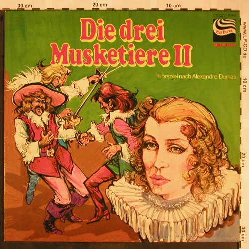 Die Drei Musketiere 2: Hörspiel nach Alexander Dumas, Zebra(91.263), D,  - LP - X1492 - 4,00 Euro