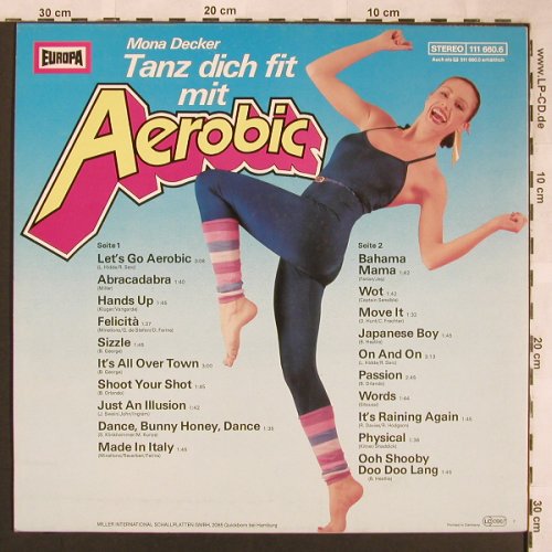 V.A.Aerobic - Tanz dich fit: Mona Decker-nach 20 aktuellen..., Europa(111 660.6), D, 1983 - LP - X1748 - 4,00 Euro