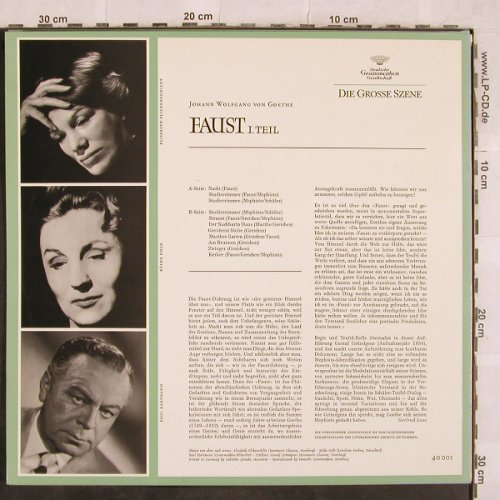 Faust - Goethe: 1Teil, Die Grosse Szene, D.Gr.(40 001), D, 1966 - LP - X177 - 6,00 Euro