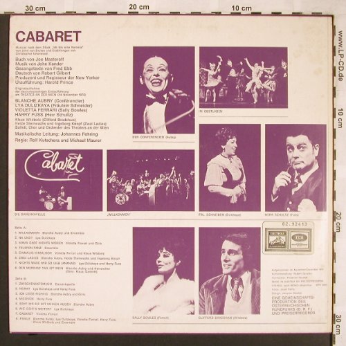 Cabaret: Originalaufnahme, Preiser(SPR 3220), A, 1970 - LP - X1845 - 6,00 Euro