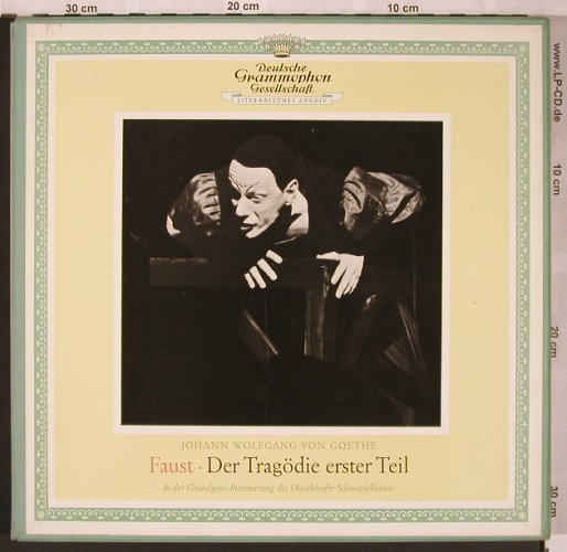 Faust - Goethe: Der Tragödie erster Teil, Box, D.Gr.(43021/3), D, Mono,  - 3LP - X1900 - 20,00 Euro