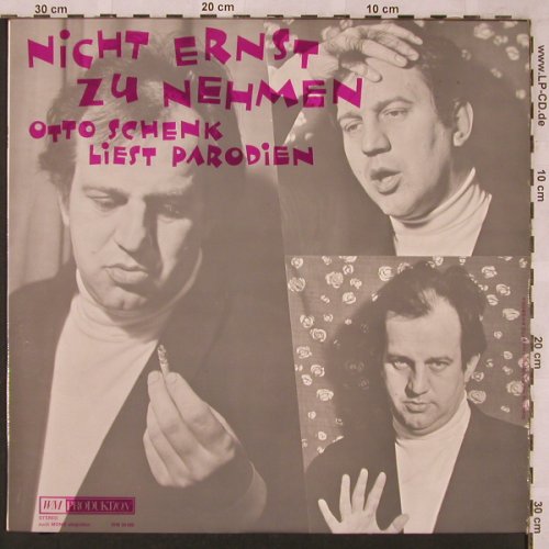Schenk,Otto: Nicht Ernst Zu Nehmen,liestParodien, WM Produktion(WM 20 002), CH, stoc,  - LP - X2410 - 6,00 Euro