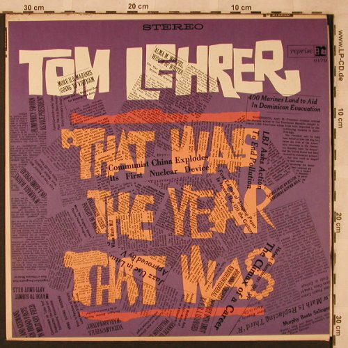 Lehrer,Tom: That was the year that was, vg+/vg+, Reprise(RS-6179), US,  - LP - X2467 - 5,00 Euro