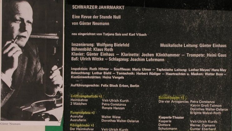 Schwarzer Jahrmarkt: Eine Revue der Stunde Null, m- / G.Czeskleba(BOLP 281), D, 1977 - LP - X289 - 4,00 Euro