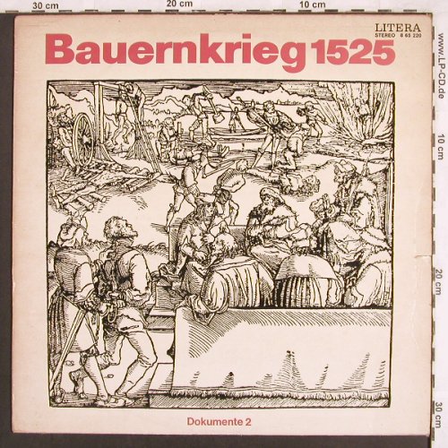 V.A.Bauernkrieg 1525: Dokumente 2, m-/vg+, Litera(8 65 220), DDR, 1975 - LP - X3434 - 4,00 Euro
