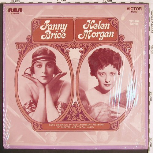 Brice,Fanny / Helen Morgan: Rare Originals by two legendary.., RCA Victor(LPV-561 RE), US, 1969 - LP - X3528 - 9,00 Euro