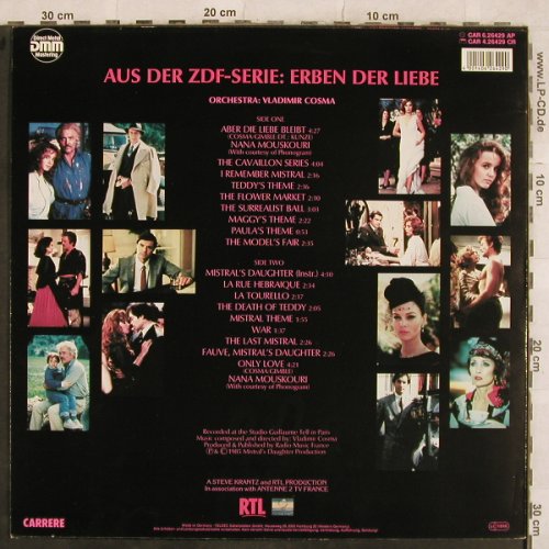 Mistral's Daughter: Erben der Liebe-Soundtrack, Carrere(6.26429 AP), D, 1985 - LP - X494 - 6,00 Euro