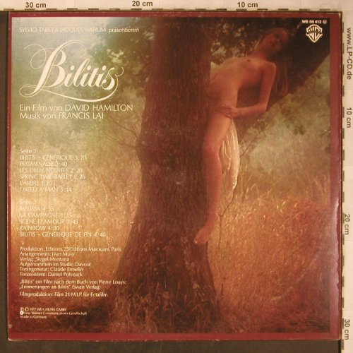 Bilitis: Original Filmmusik, WB(WB 56 412 U), D, 1977 - LP - X5364 - 12,50 Euro