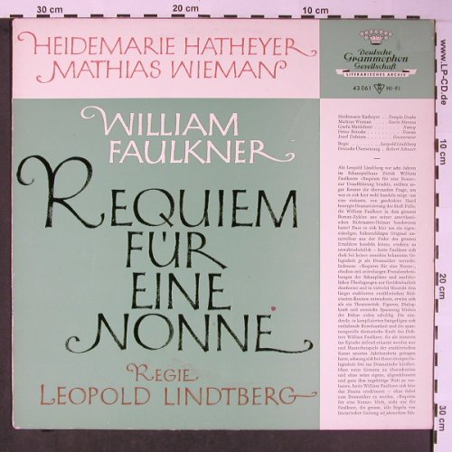 Requiem für eine Nonne: William Faulkner, Leopold Lindtberg, D.Gr.(43 061), D, 1965 - LP - X5864 - 24,00 Euro