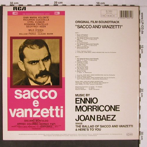 Sacco & Vanzetti: Ennio Morricone/Joan Baez(1972), RCA(NL70231), D, 1981 - LP - X6583 - 7,50 Euro
