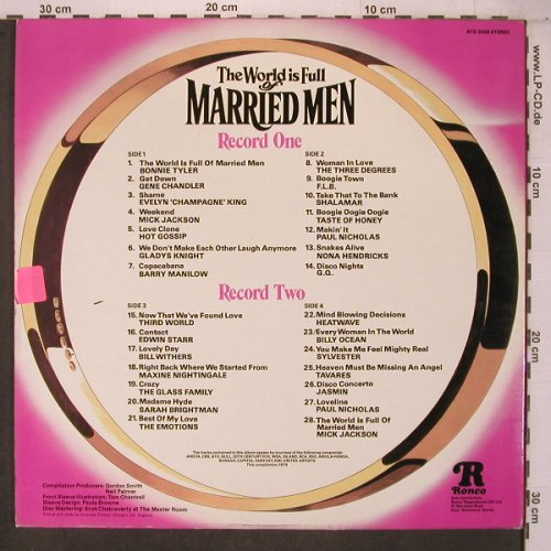 The World is Full of Married Men: Bonnie Tyler..Barry Manilow,Foc, Ronco(RTD 2038), UK, 1979 - 2LP - X7483 - 9,00 Euro
