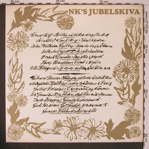 V.A.NK's Jubelskiva: Fran"Bättre och Bättre Dag för Dag, Odeon(PMCS 307), S,  - LP - X7597 - 9,00 Euro