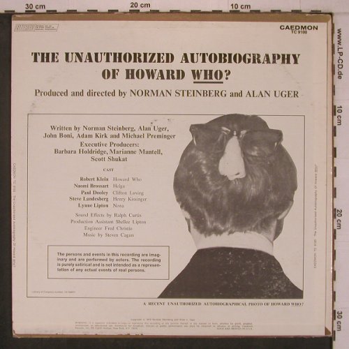 The Unauthorized Autobiography of: Howard Who ?, CAEDMON(TC 9100), US, m-/vg+, 1972 - LP - X7796 - 9,00 Euro
