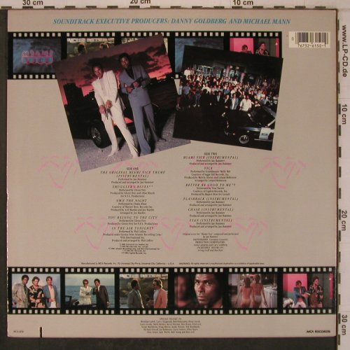 Miami Vice: Original Soundtrack,11 Tr., MCA(MCA-6150), US, co, 1985 - LP - X7818 - 5,00 Euro