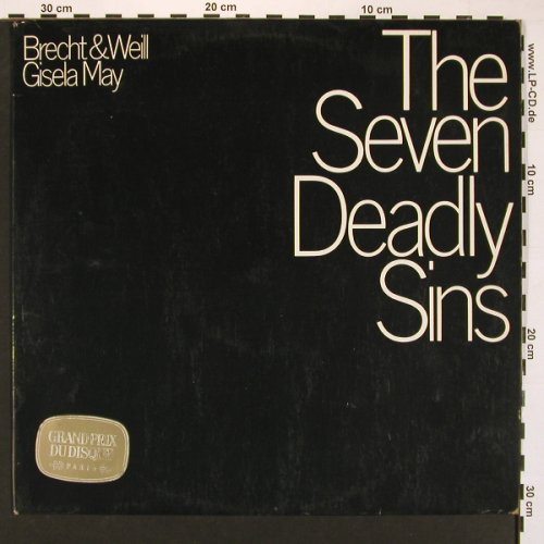The Seven Deadly Sins: Brecht & Weill, Gisela May, D.Gr. Tulip Ring(139 308), D, 1967 - LP - X8262 - 12,50 Euro