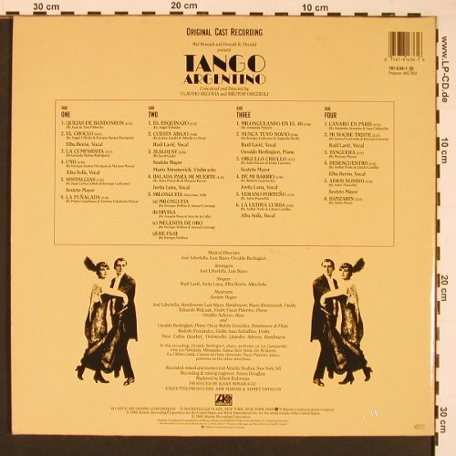 Tango Argentino: Orig.Cast,by Sergovia+Orezzoli, Foc, Atlantic(781 636-1), D, 1986 - 2LP - X8495 - 12,50 Euro